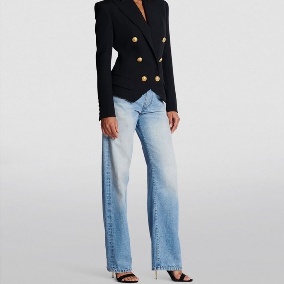 Balmain Double Breasted Wool Jacket, Size 46 - Picture 2 of 7